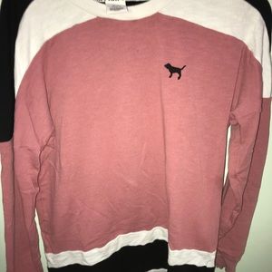 a pink extra small sweatshirt